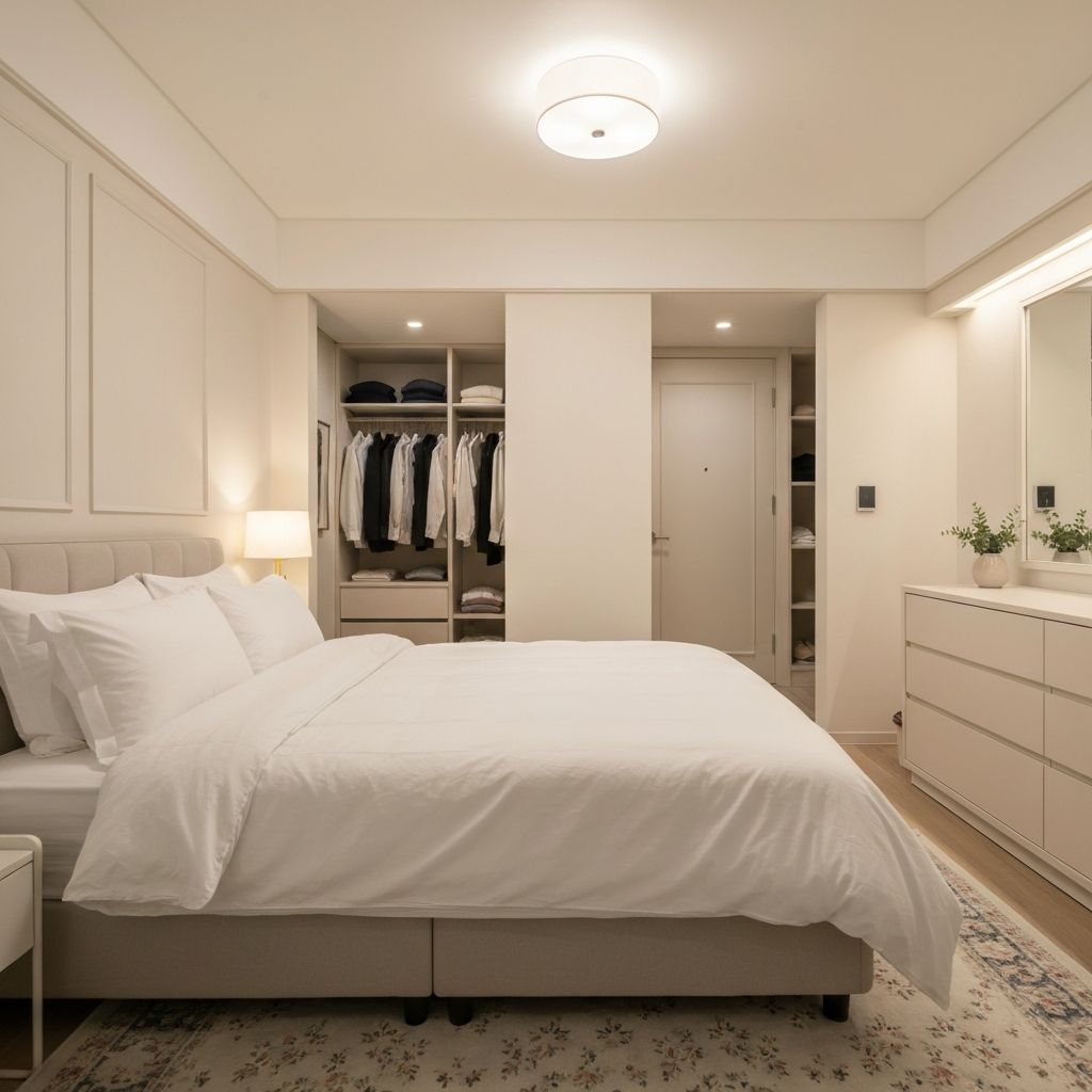 침실 청소 완료