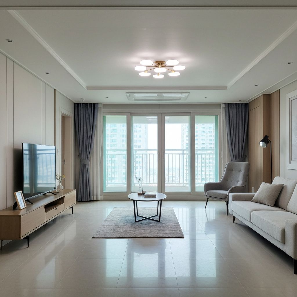 입주청소 완료 거실